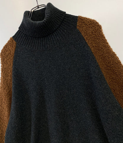 HERMES ニット タートルネック フランネルグレー メンズ SIZE XL エルメス