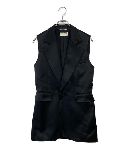 SAINT LAURENT ベスト ロングベスト ジレ ブラック 19ss レディース SIZE 155/80Y サンローラン