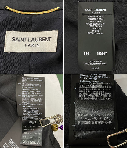 SAINT LAURENT ベスト ロングベスト ジレ ブラック 19ss レディース SIZE 155/80Y サンローラン