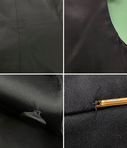 SAINT LAURENT ベスト ロングベスト ジレ ブラック 19ss レディース SIZE 155/80Y サンローラン