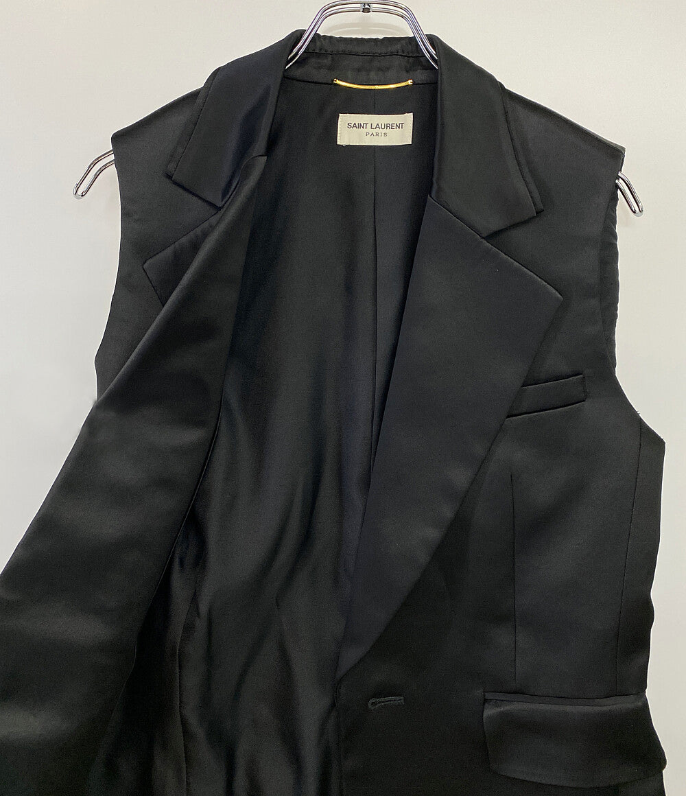 SAINT LAURENT ベスト ロングベスト ジレ ブラック 19ss レディース SIZE 155/80Y サンローラン