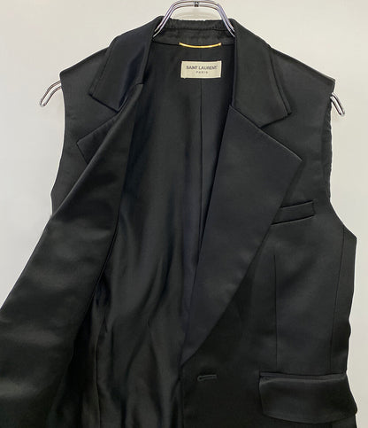 SAINT LAURENT ベスト ロングベスト ジレ ブラック 19ss レディース SIZE 155/80Y サンローラン