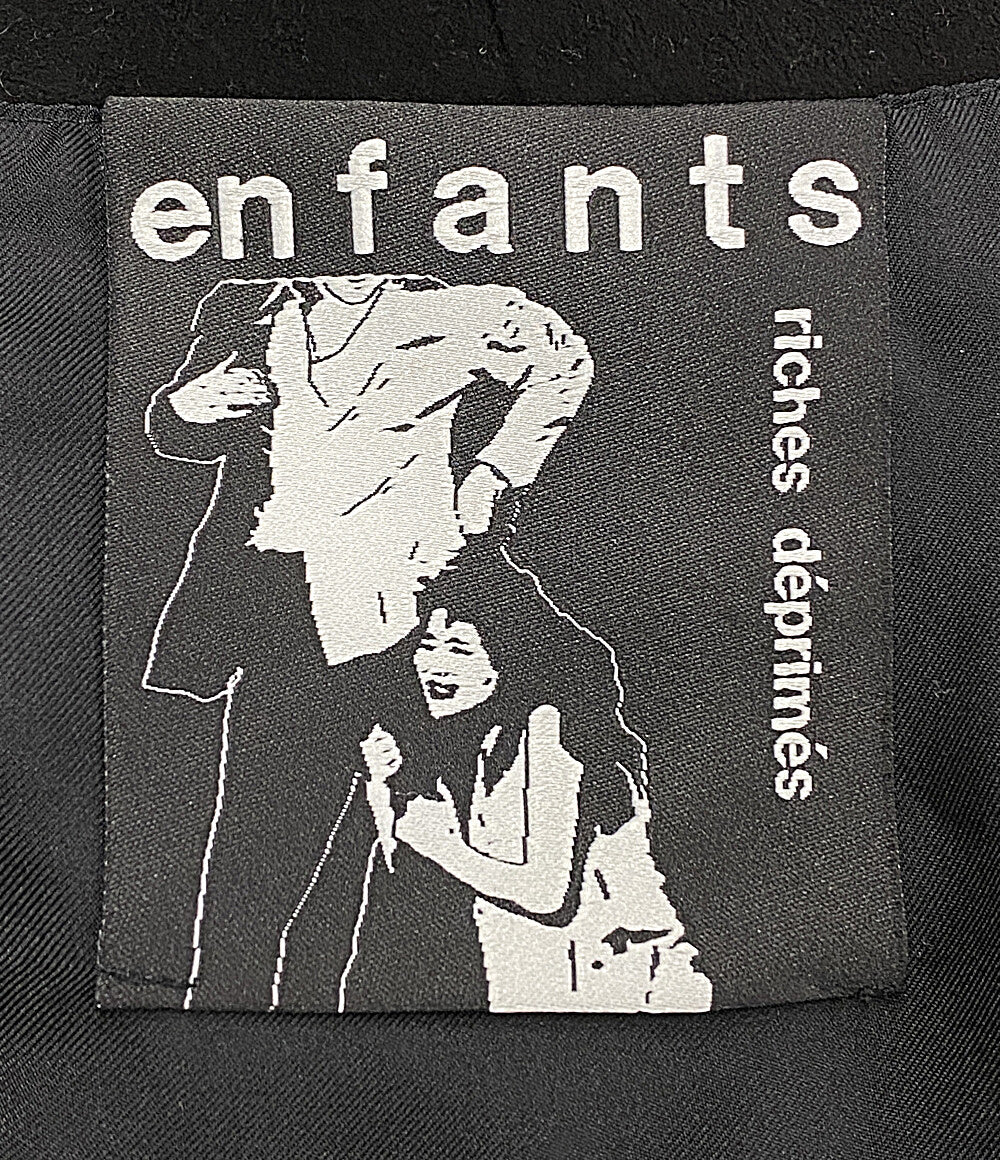 アンファンリッチーズディプライムズ  ジップアップジャケット ブラック スエード 23AW     メンズ SIZE M  Enfants riches deprimes