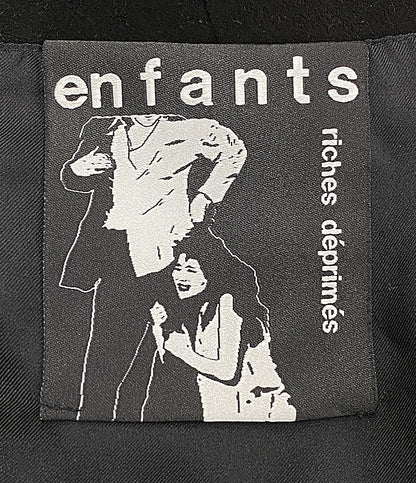 アンファンリッチーズディプライムズ  ジップアップジャケット ブラック スエード 23AW     メンズ SIZE M  Enfants riches deprimes