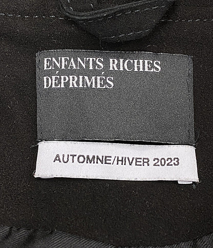 アンファンリッチーズディプライムズ  ジップアップジャケット ブラック スエード 23AW     メンズ SIZE M  Enfants riches deprimes