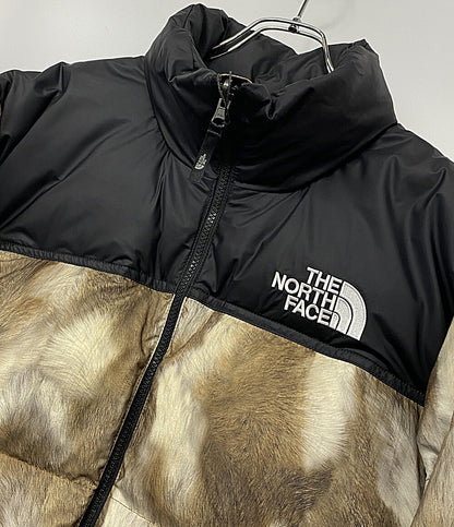 Supreme × THE NORTH FACE ザノースフェイス ダウンジャケット Fur Print Nuptse Jacket メンズ SIZE M シュプリーム