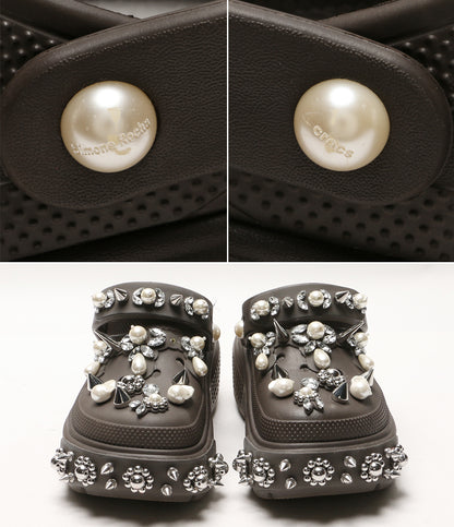 SIMONE ROCHA×CROCS クロックス サンダル STOMP CLOG レディース SIZE M6 W8 シモーネロシャ