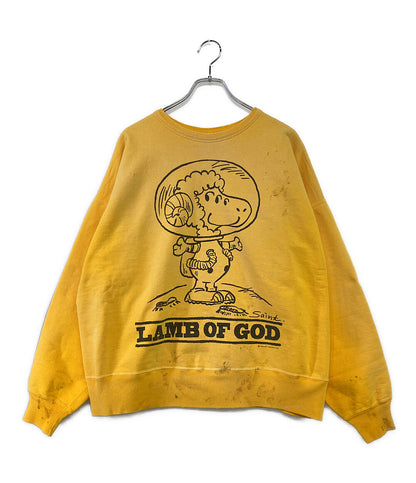 セントマイケル スウェット スヌーピー LAMB OF GOD   24ss     メンズ SIZE XL  Saint mxxxxxx