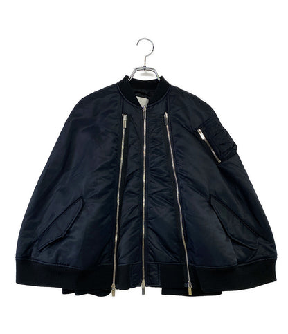 noir kei ninomiya 中綿ブルゾン ジップ パデッドケープ 23aw レディース SIZE XS ノワールケイニノミヤ