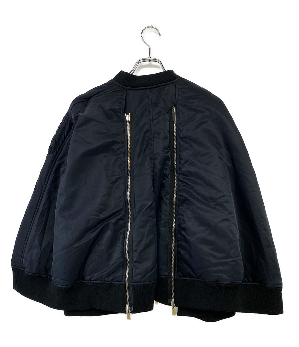 noir kei ninomiya 中綿ブルゾン ジップ パデッドケープ 23aw レディース SIZE XS ノワールケイニノミヤ