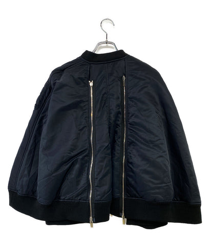 noir kei ninomiya 中綿ブルゾン ジップ パデッドケープ 23aw レディース SIZE XS ノワールケイニノミヤ