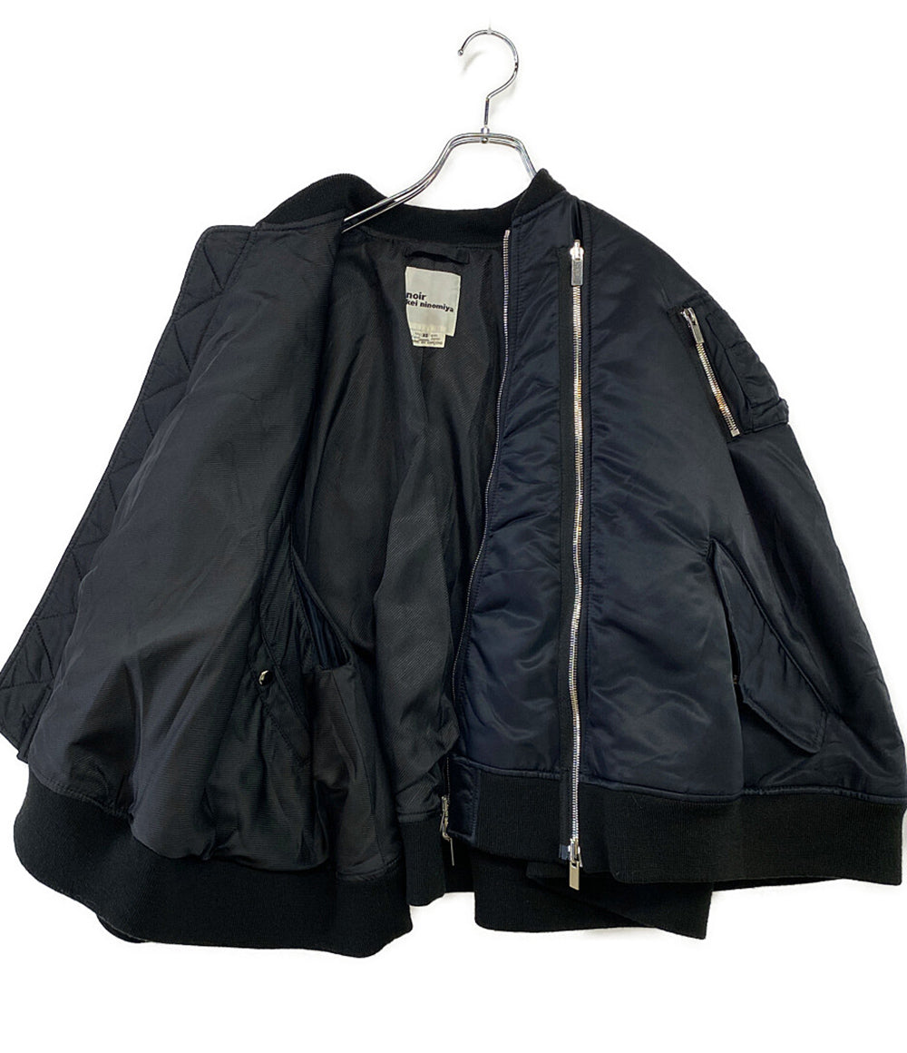 noir kei ninomiya 中綿ブルゾン ジップ パデッドケープ 23aw レディース SIZE XS ノワールケイニノミヤ