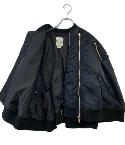 noir kei ninomiya 中綿ブルゾン ジップ パデッドケープ 23aw レディース SIZE XS ノワールケイニノミヤ