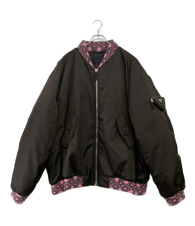PRADA ジャケット Re Nylon Knit Bomber Jacket 21aw メンズ SIZE L プラダ