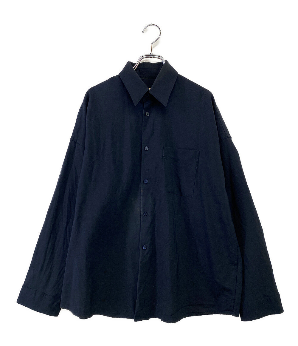 HGB-Q312/美品 22SS MARNI スキッパーシャツ ギャザー 38 MARNI 半袖オープンカラーシャツ 22SS CUMU0213U0 メンズ SIZE 48