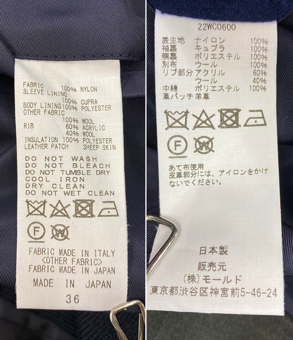 CINOH×ECONYL チノ ブルゾン 別注 MELTON PADDING MA-1 22AW レディース SIZE 36