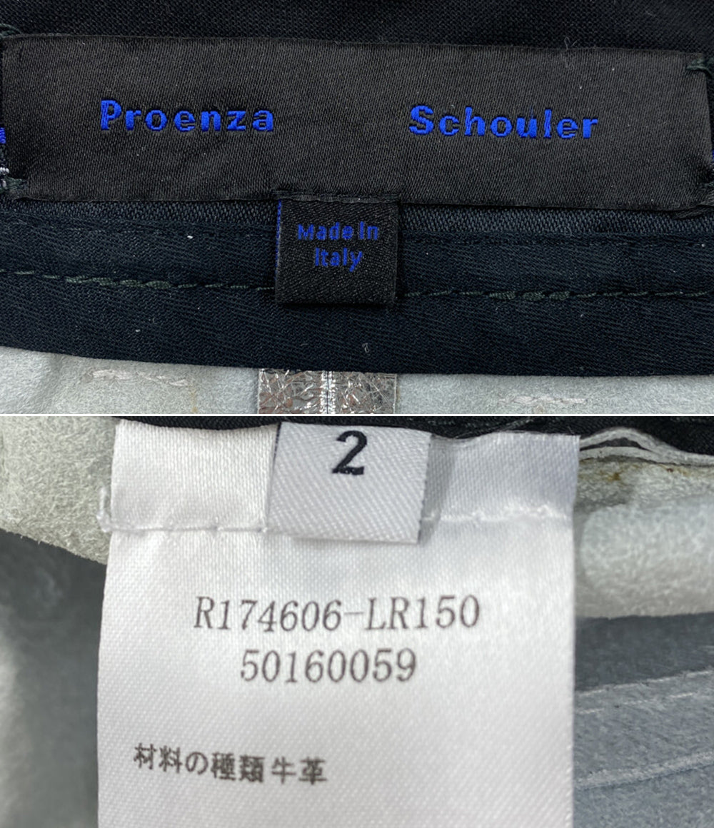 Proenza Schouler パンツ Metallic leather ZIP TROUSERS レディース SIZE 2 プロエンザスクーラー