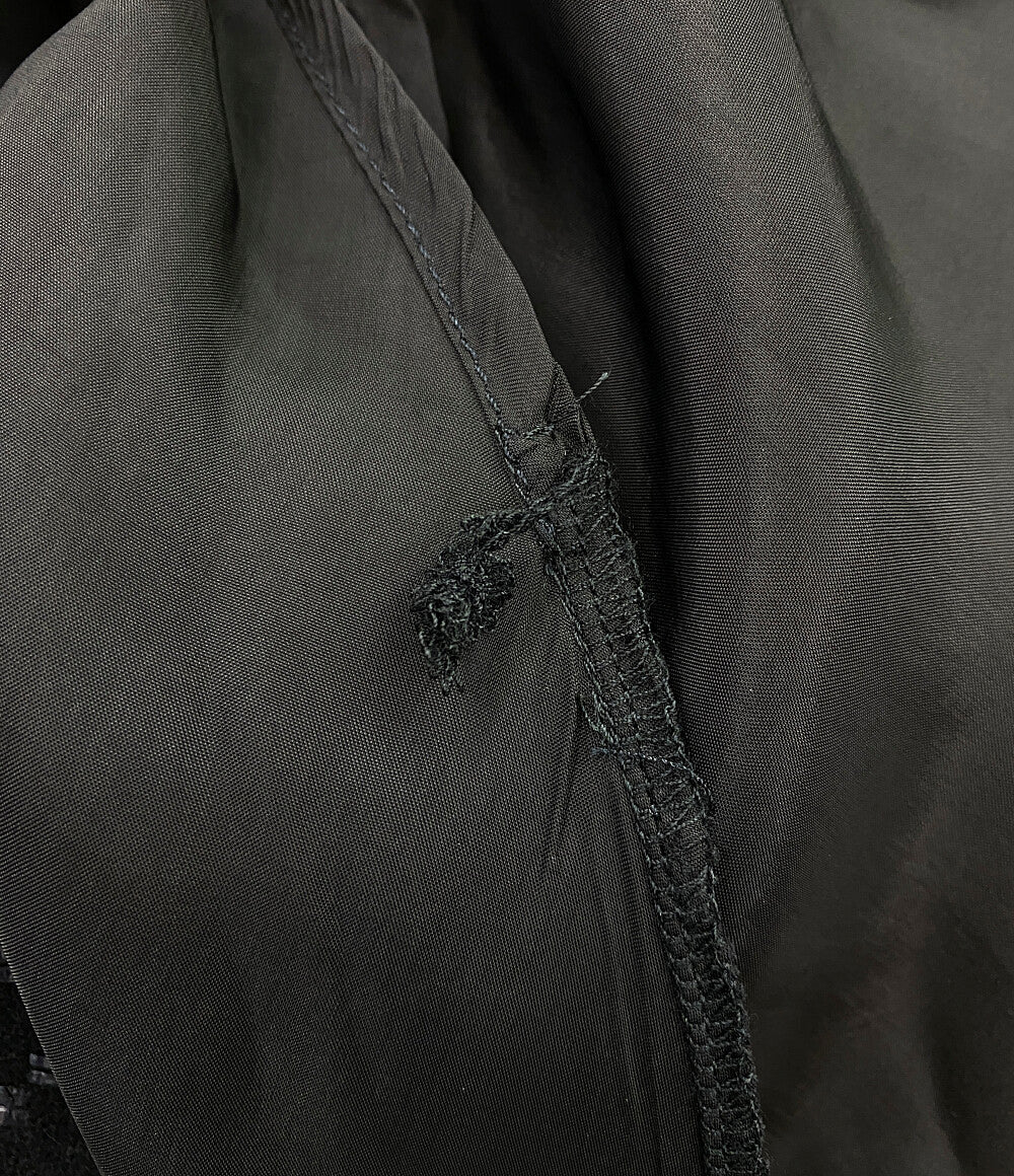 EMPORIO ARMANI 半袖ワンピース ブラック 切替 レディース SIZE 38 エンポリオアルマーニ