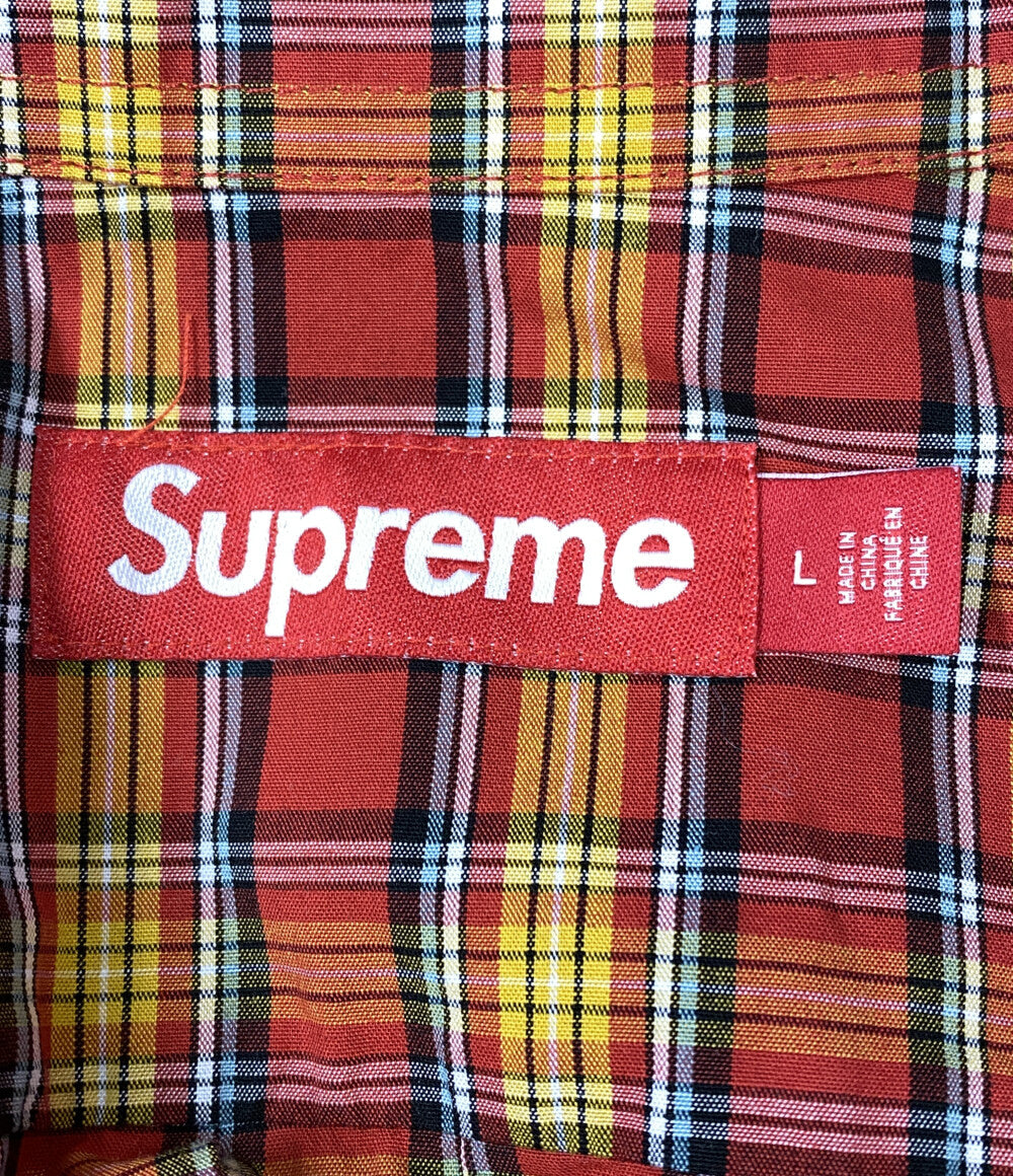 Supreme 半袖シャツ MINI PLAID S S SHIRT メンズ SIZE L シュプリーム