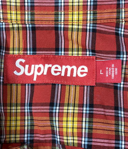 Supreme 半袖シャツ MINI PLAID S S SHIRT メンズ SIZE L シュプリーム