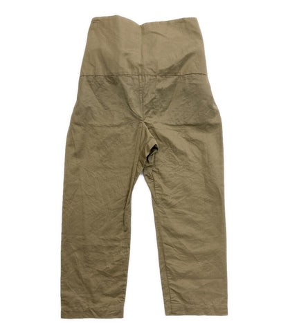 TOUJOURS トゥジュー コットンラミーベルテッドパンツ レディース SIZE F