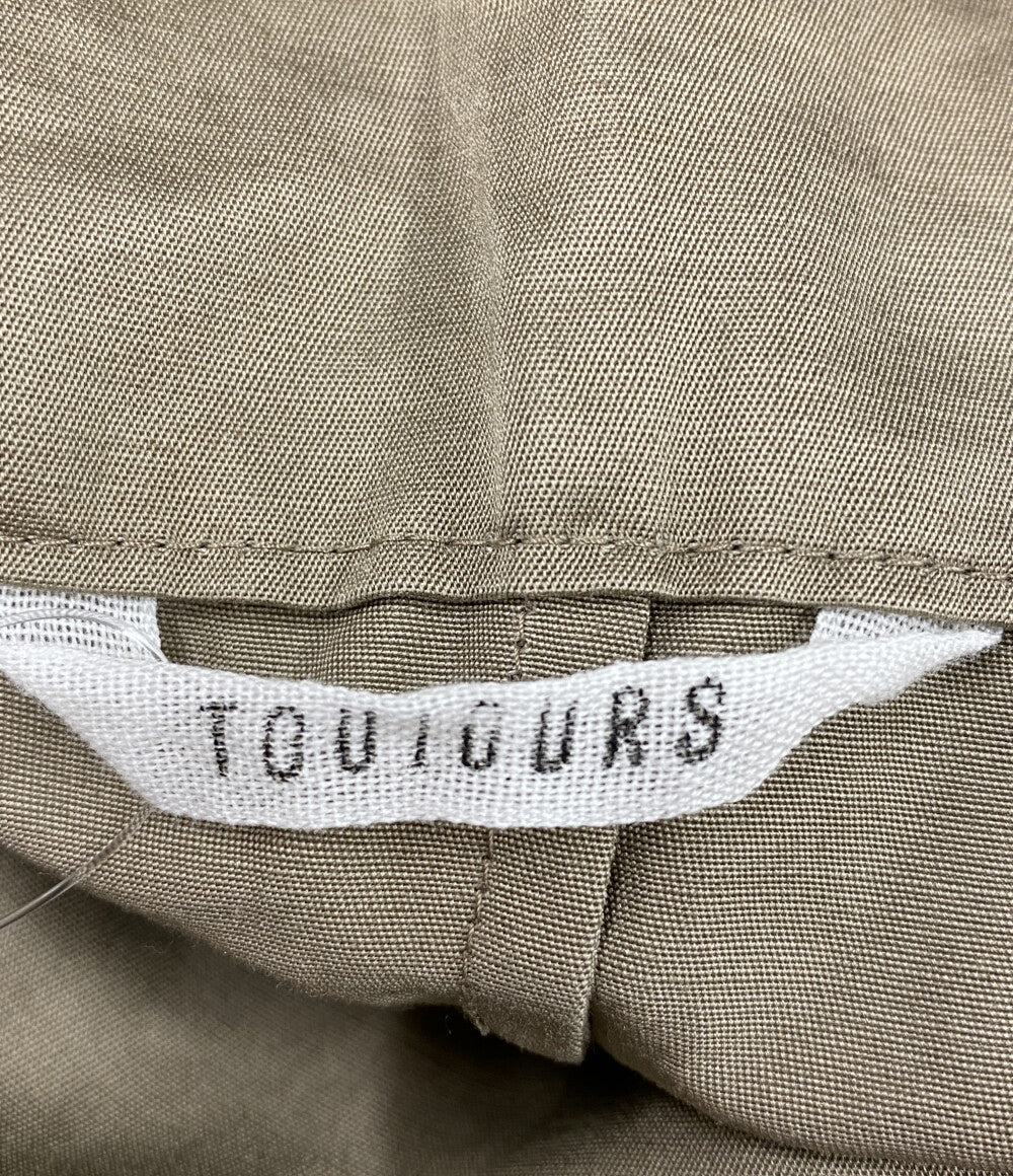 TOUJOURS トゥジュー コットンラミーベルテッドパンツ レディース SIZE F