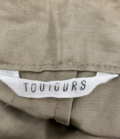 TOUJOURS トゥジュー コットンラミーベルテッドパンツ レディース SIZE F