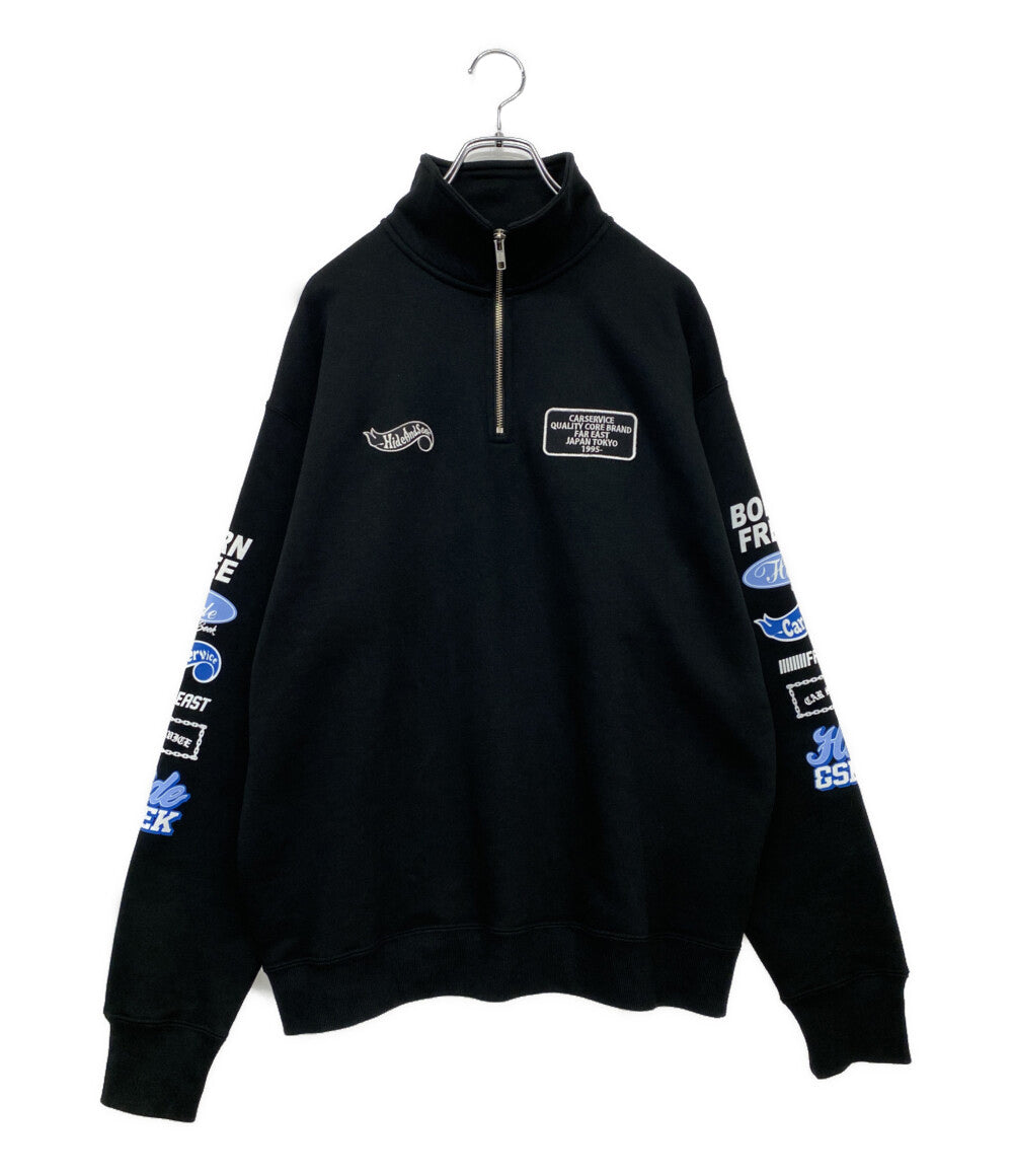 ハイドアンドシーク 美品 カーサービス スウェット Half Zip Sweat      メンズ SIZE L  HIDEANDSEEK × CarService