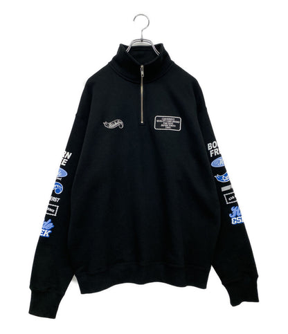 ハイドアンドシーク 美品 カーサービス スウェット Half Zip Sweat      メンズ SIZE L  HIDEANDSEEK × CarService