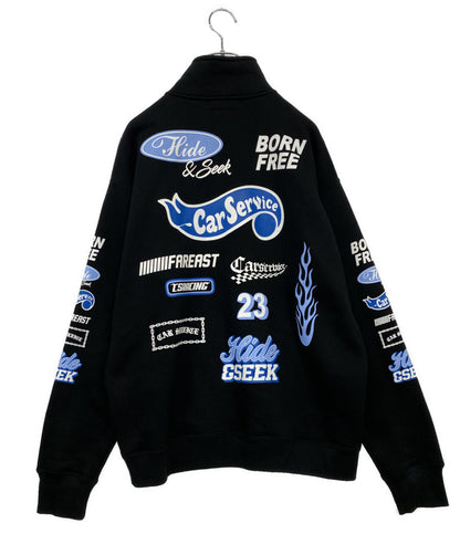 ハイドアンドシーク 美品 カーサービス スウェット Half Zip Sweat      メンズ SIZE L  HIDEANDSEEK × CarService