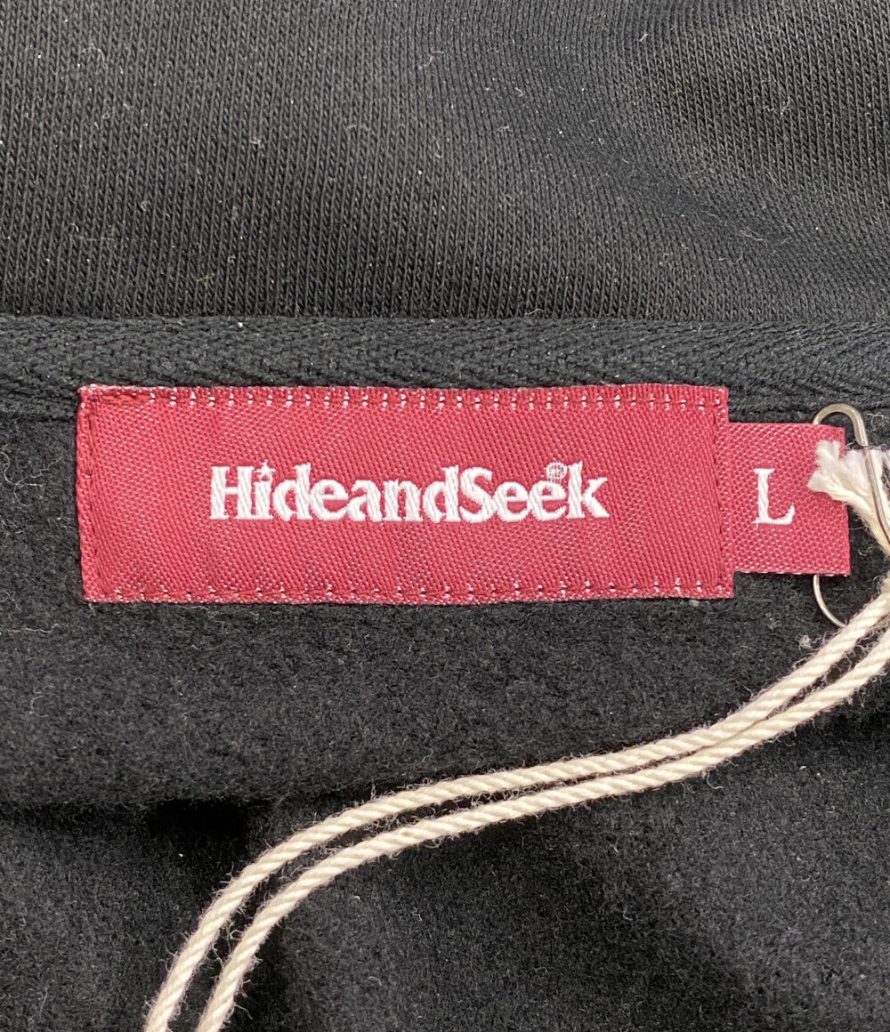 ハイドアンドシーク 美品 カーサービス スウェット Half Zip Sweat      メンズ SIZE L  HIDEANDSEEK × CarService