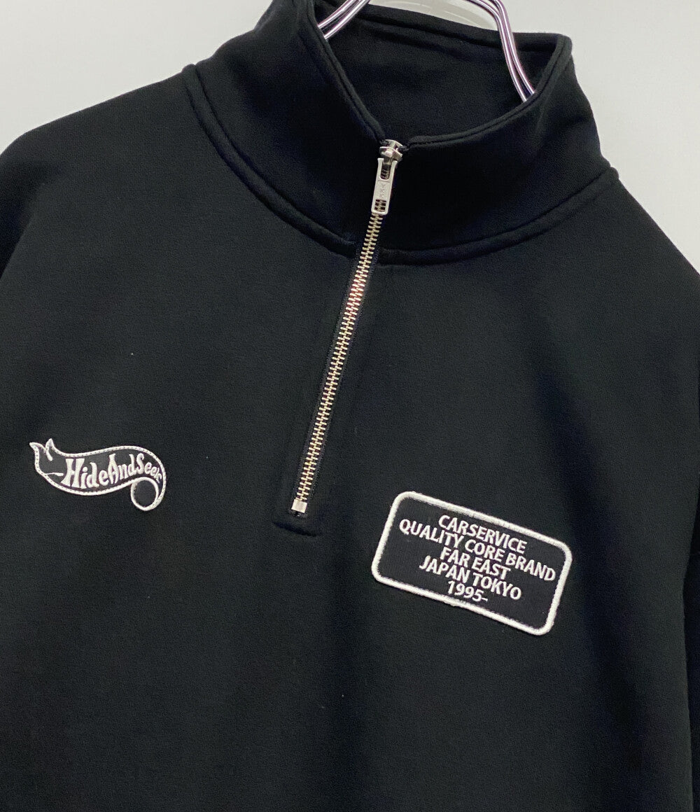 ハイドアンドシーク 美品 カーサービス スウェット Half Zip Sweat      メンズ SIZE L  HIDEANDSEEK × CarService