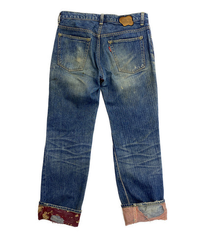 NUMBER (N)INE デニムパンツ ベロアパッチワークデニム 03ss メンズ SIZE - エヌエヌバイナンバーナイン