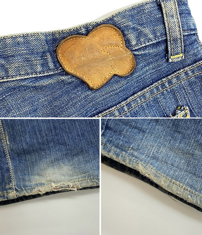 NUMBER (N)INE デニムパンツ ベロアパッチワークデニム 03ss メンズ SIZE - エヌエヌバイナンバーナイン