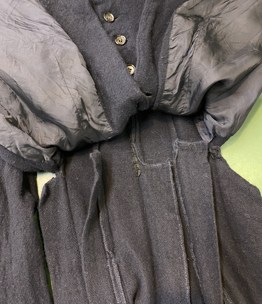 COMME des GARCONS 縮絨ウールロングジャケット 94AW GJ-04001M レディース SIZE M コムデギャルソン