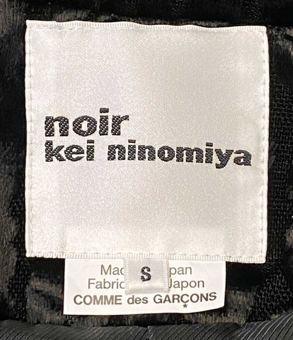 美品 noir Kei ninomiya ベルベット切替ロングベスト 24AW 3N-V009 レディース SIZE S ノワールケイニノミヤ