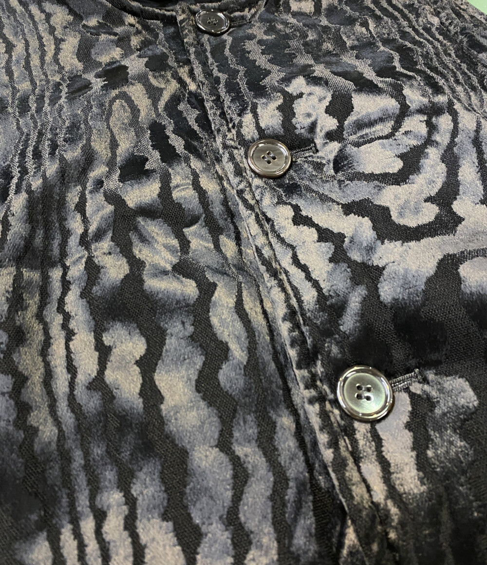 美品 noir Kei ninomiya ベルベット切替ロングベスト 24AW 3N-V009 レディース SIZE S ノワールケイニノミヤ