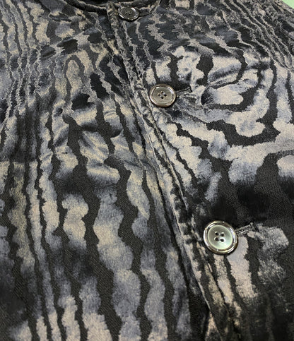 美品 noir Kei ninomiya ベルベット切替ロングベスト 24AW 3N-V009 レディース SIZE S ノワールケイニノミヤ