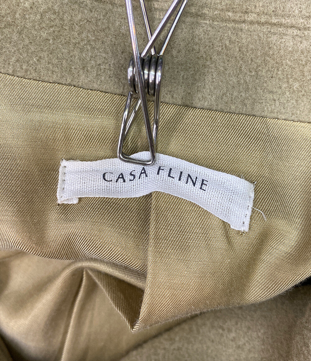 Casa fline カーサフライン ウールロングテーラードコート レディース SIZE F