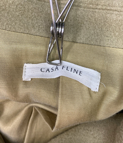 Casa fline カーサフライン ウールロングテーラードコート レディース SIZE F