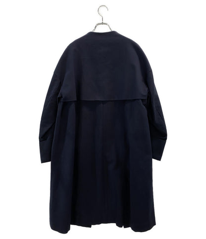 ENFOLD ダブルフェイスノーカラーAラインコート 18SS 300BS330-0670 レディース SIZE 38 エンフォルド