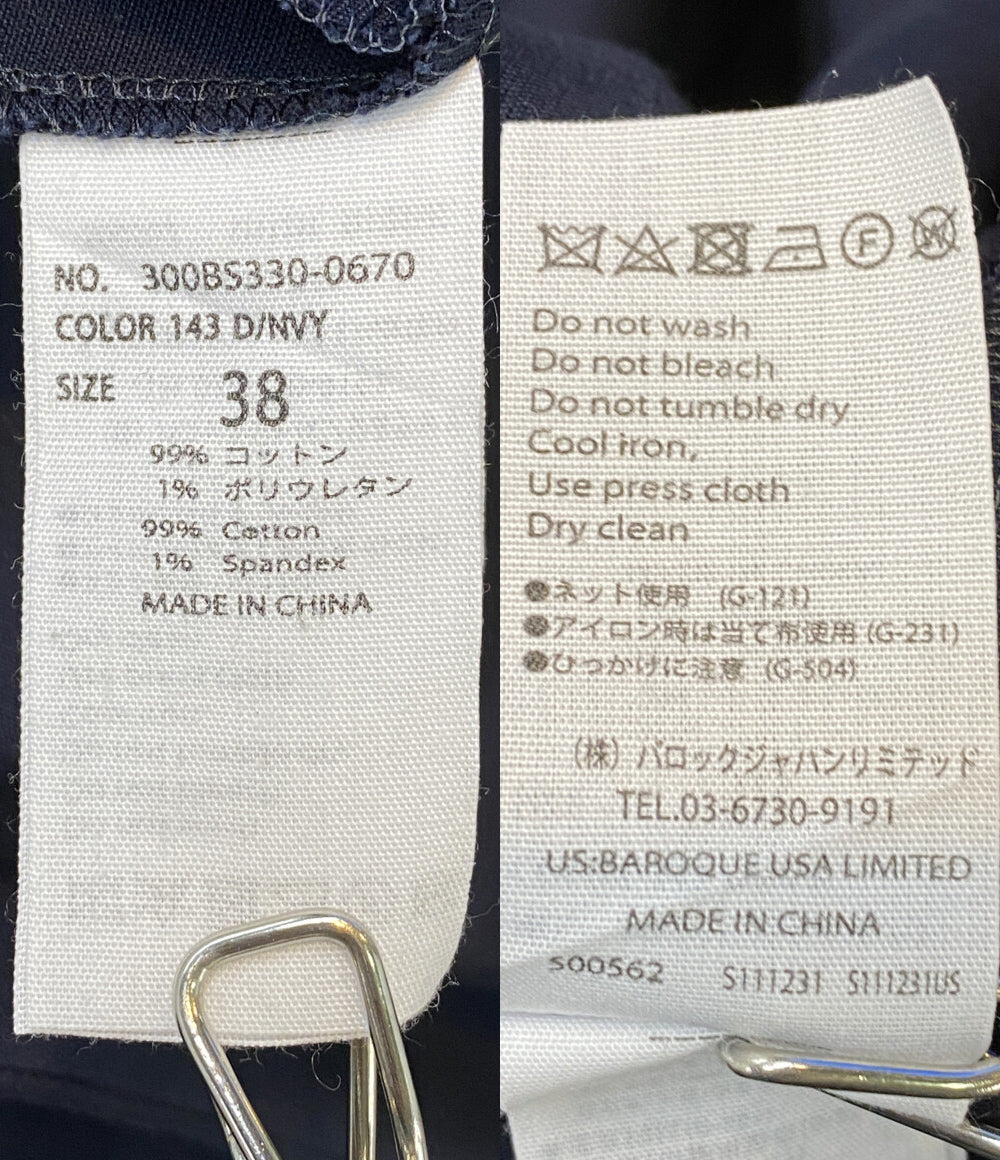 ENFOLD ダブルフェイスノーカラーAラインコート 18SS 300BS330-0670 レディース SIZE 38 エンフォルド