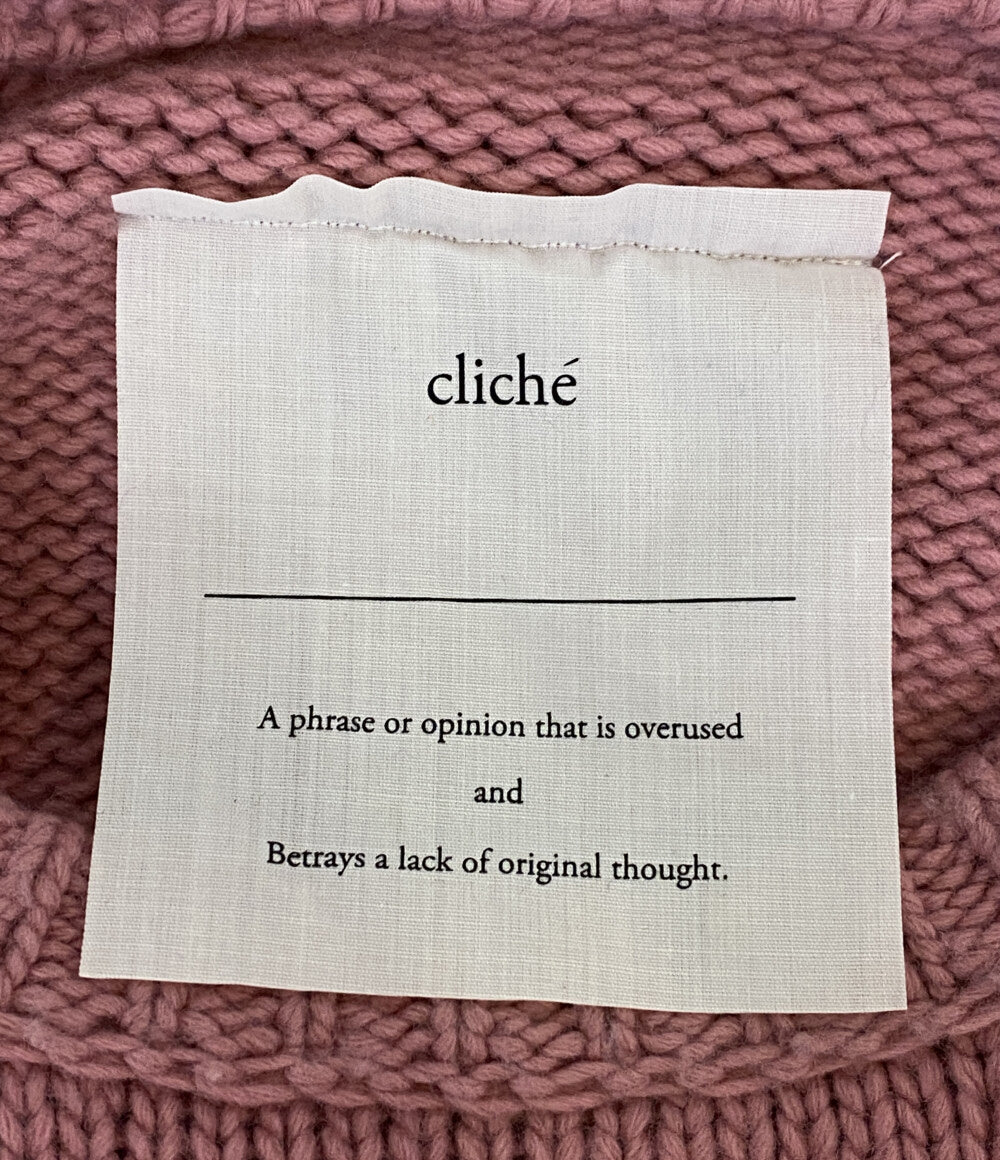 CLICHE ウールカシミヤニット CL0002 レディース SIZE ML クリーシェ