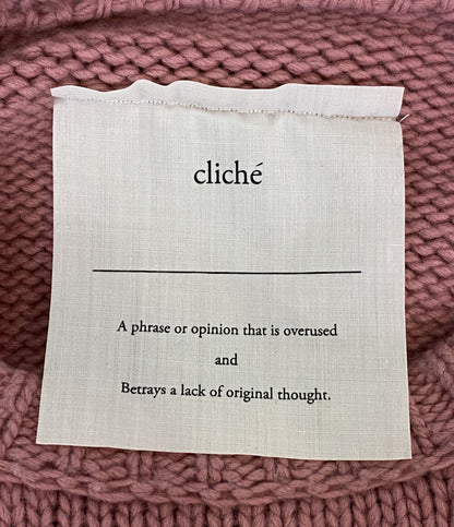 CLICHE ウールカシミヤニット CL0002 レディース SIZE ML クリーシェ