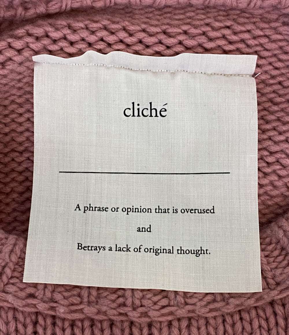 CLICHE ウールカシミヤニット CL0002 レディース SIZE ML クリーシェ
