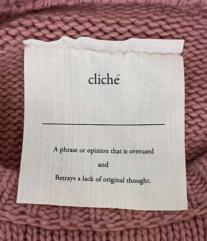 CLICHE ウールカシミヤニット CL0002 レディース SIZE ML クリーシェ