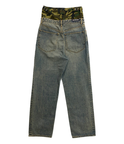 BALENCIAGA レイヤードワイドデニムパンツ661609 21aw メンズ SIZE XS バレンシアガ
