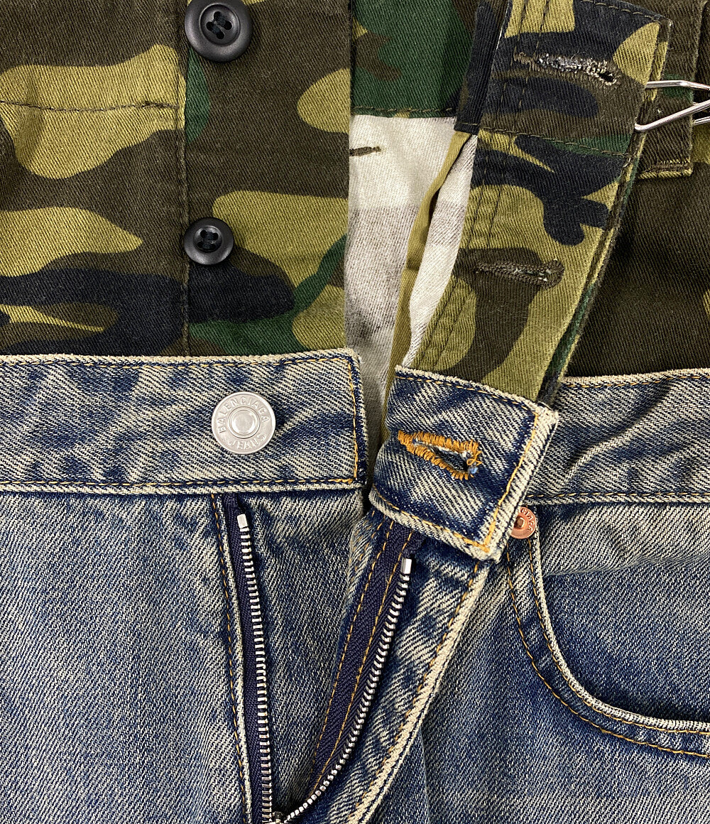 BALENCIAGA レイヤードワイドデニムパンツ661609 21aw メンズ SIZE XS バレンシアガ