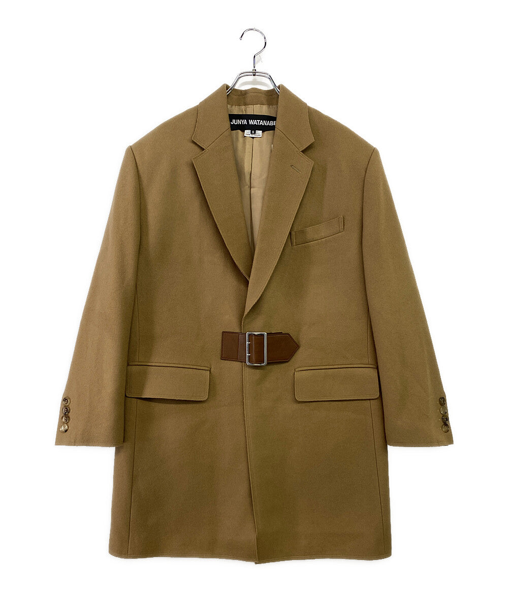 JUNYA WATANABE ベルテッドコート キャメル 24aw JN-J026 メンズ SIZE S ジュンヤワタナベ