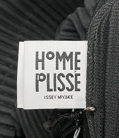 オム プリッセ イッセイミヤケ 美品 プリーツカットソー ブラック 25SS     メンズ SIZE 3  ISSEY MIYAKE HOMME PLISSE